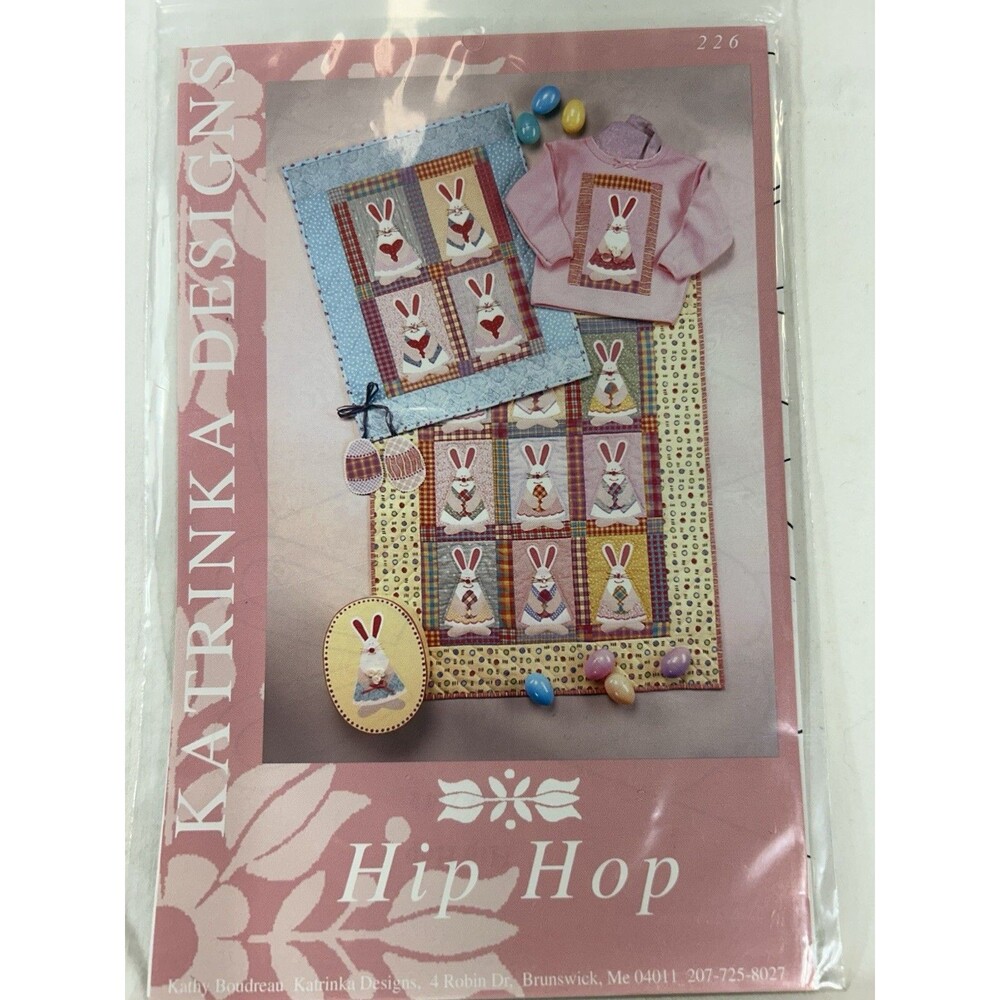 HIP HOP  Quilt Wall Hanging Pattern ~ Spring ~ Katrinka Design 26x32 Easter